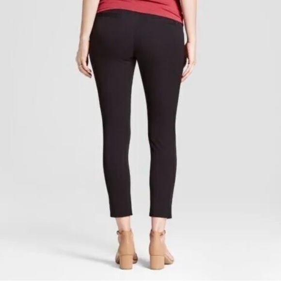 New Maternity Crossover Panel Ankle Skinny Trouser Isabel Maternity Black Size 8 - Picture 3 of 8